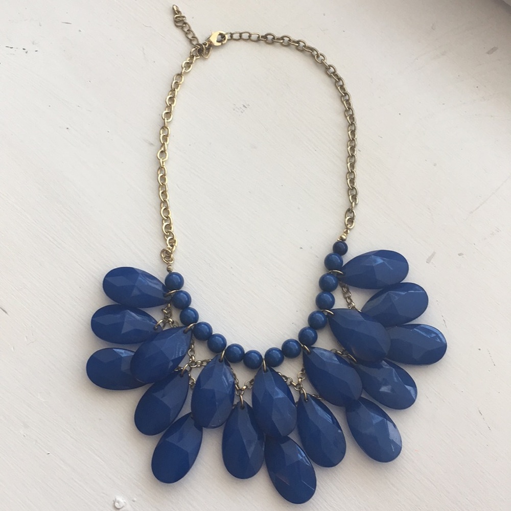 Blue and gold necklace